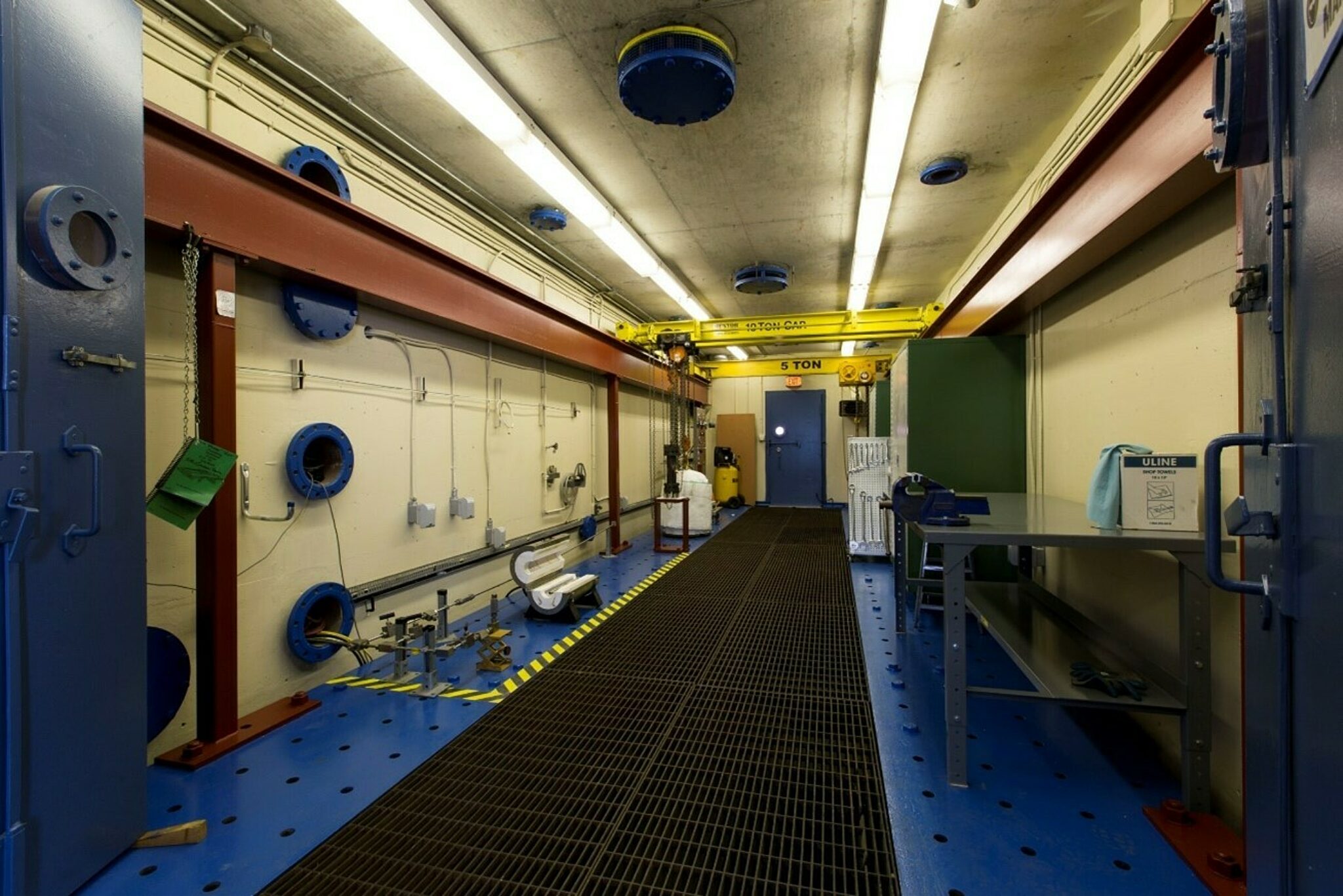 Interior photograph of the Kinectrics burst test facility