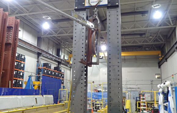 Testing facility performing sheave test on connectors