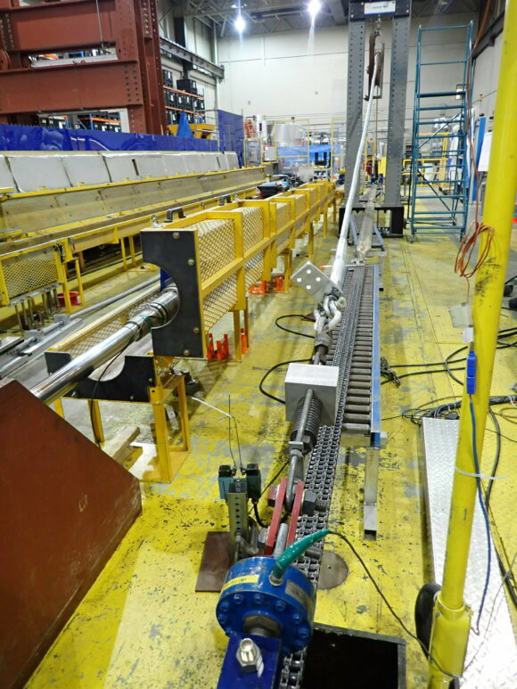 Photograph of facility used to perform sheave tests on connectors