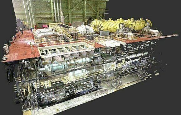 Computer image of a complex facility design