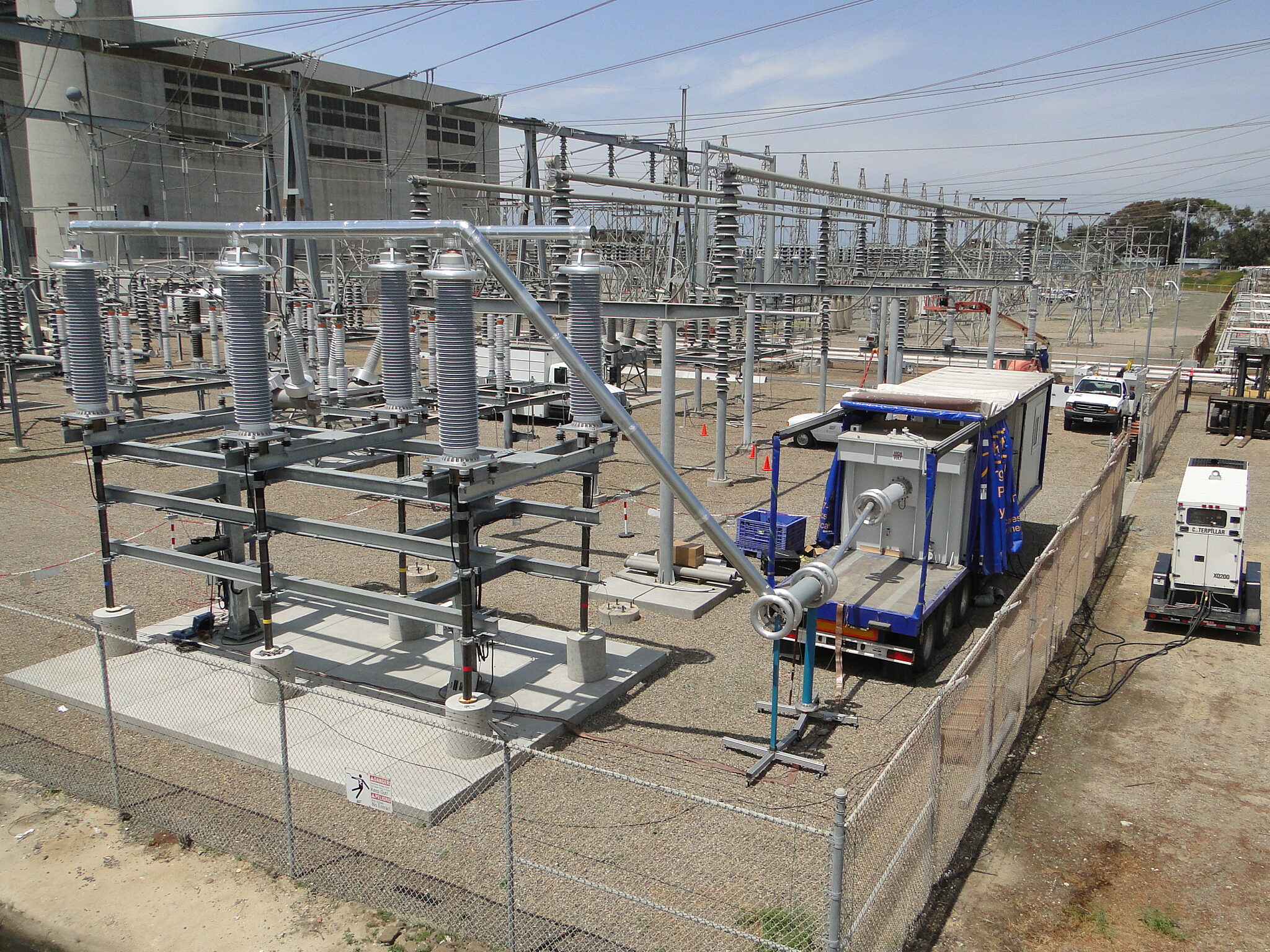 Large outdoor transmission infrastructure