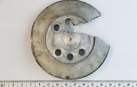 Photograph of broken machine part