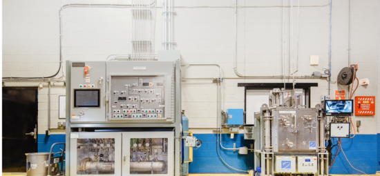 A photograph of the Medical Isotope Production Equipment Installed at Bruce Power